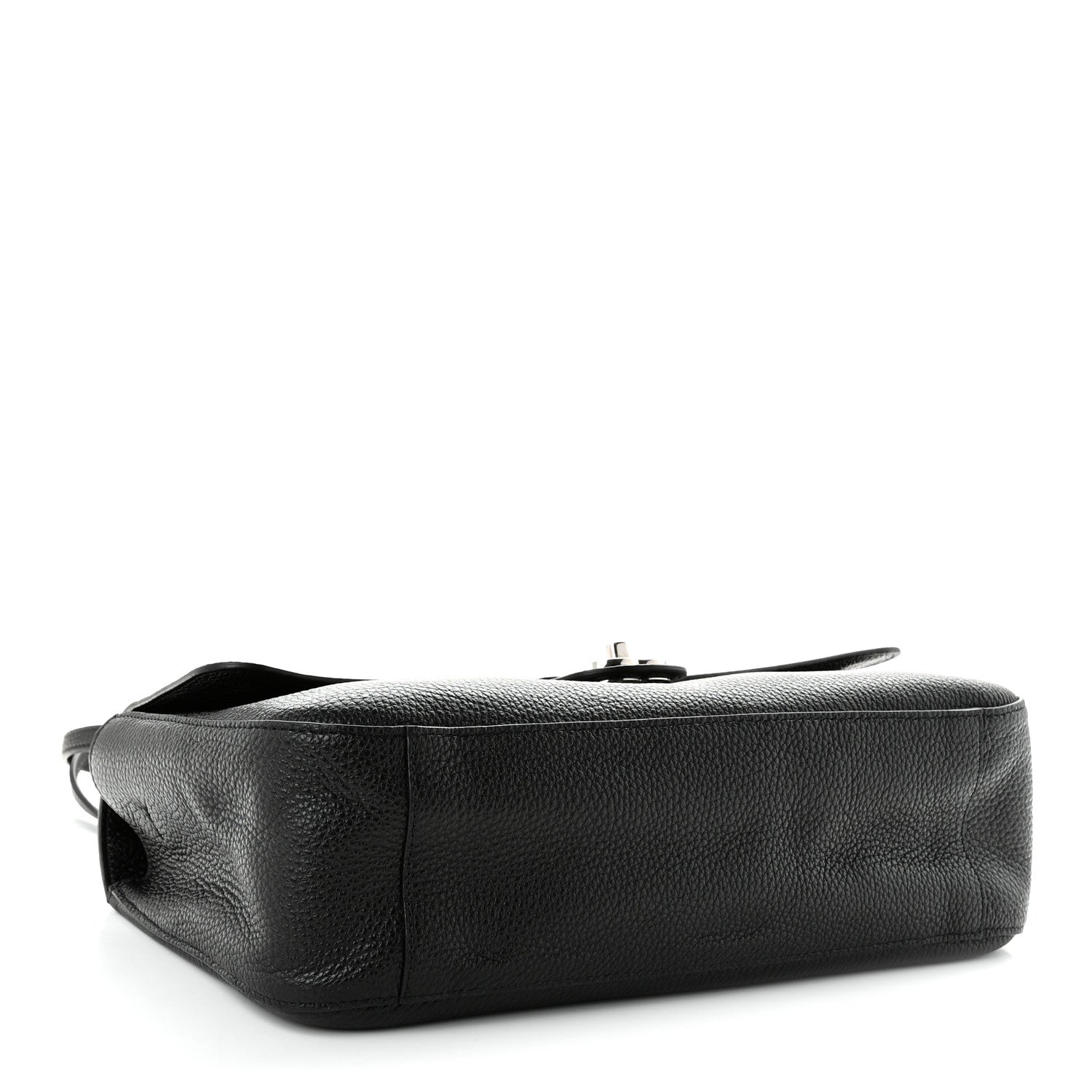Grained Calfskin Small Souplissimo Maxi Flap Black