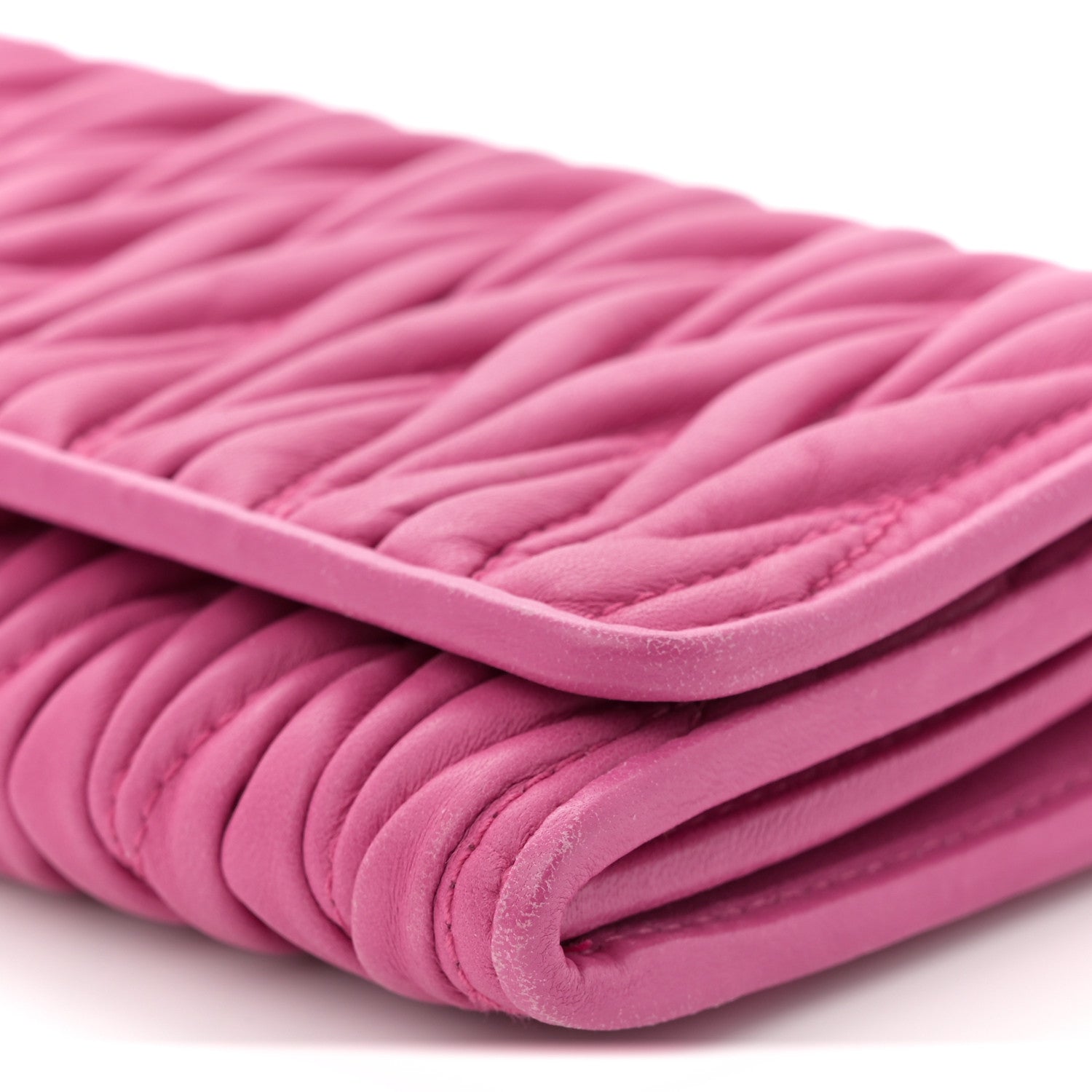 Nappa Matelasse Wallet On Chain Fuxia