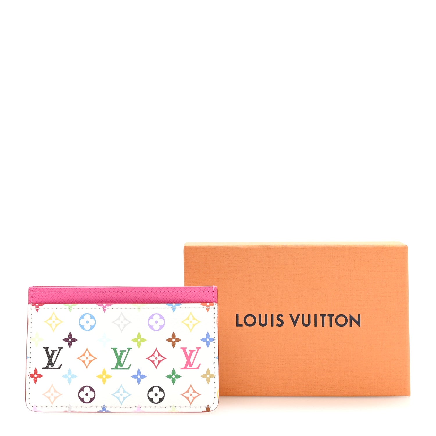 LV X TM Monogram Multicolor Card Holder Kawaii Pink