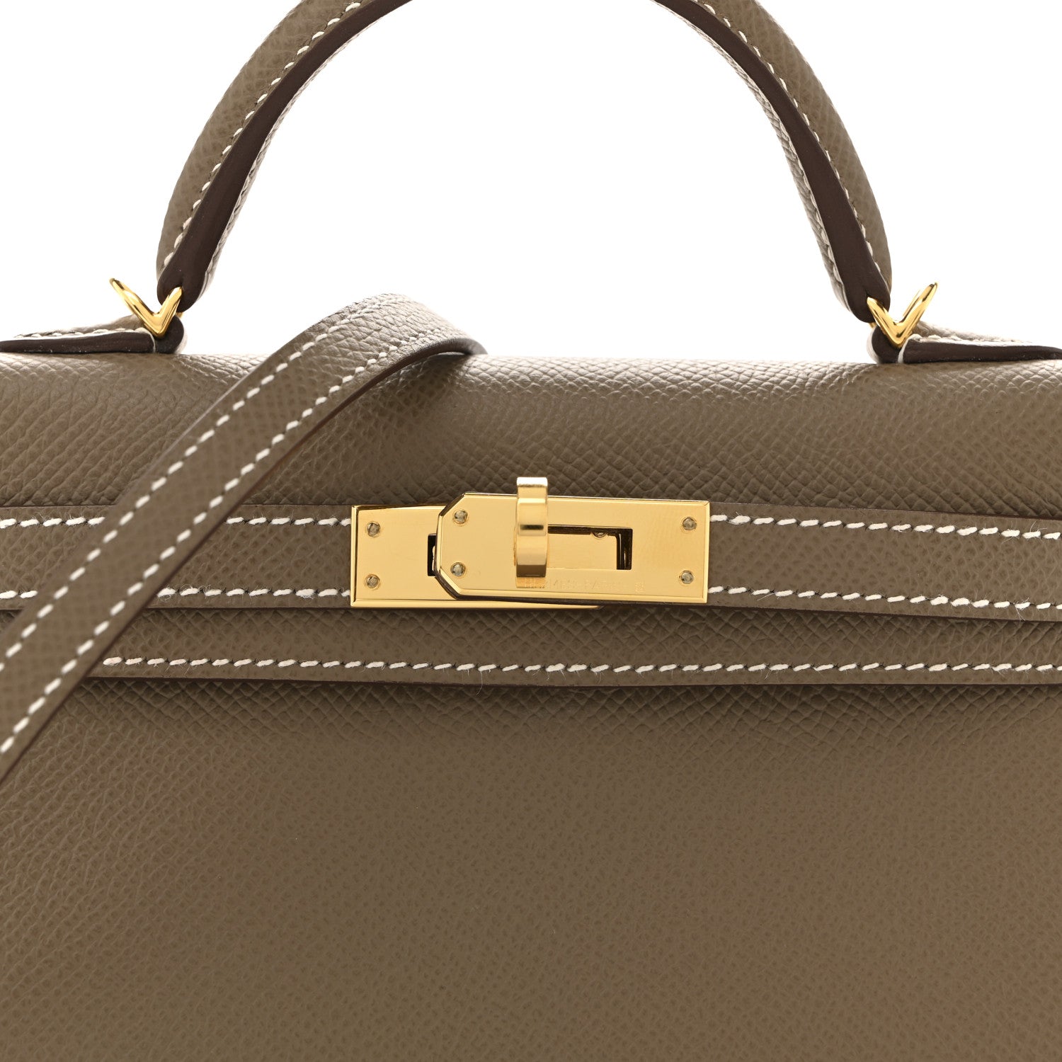 Epsom Mini Kelly Sellier 20 Etoupe