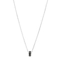 18K White Gold Diamond Ceramic Ultra Necklace Black