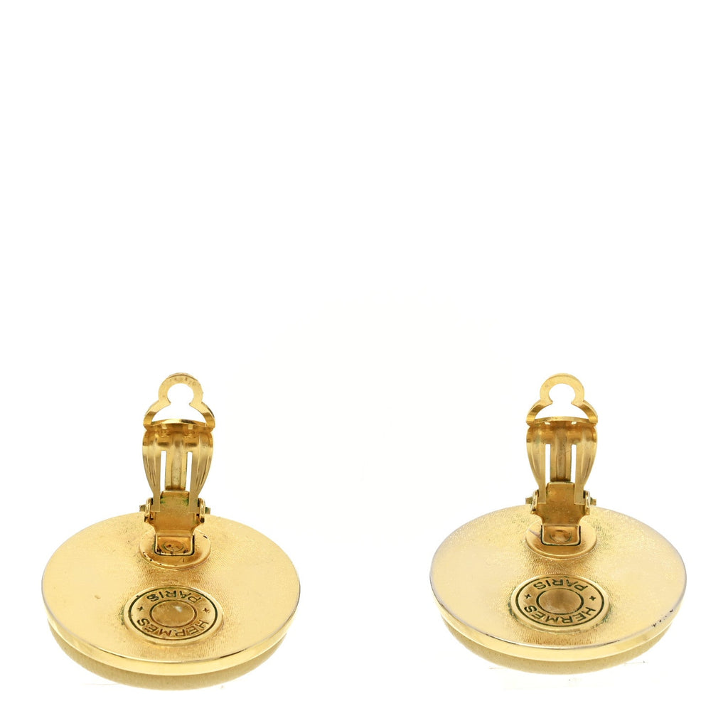Lambskin Medor Clip On Earrings