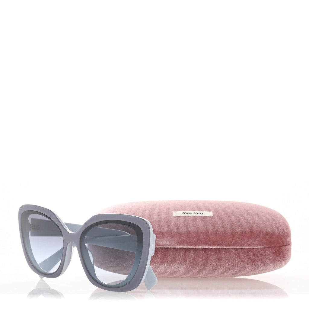 Acetate Cat Eye Sunglasses SMU06X-A Light Blue