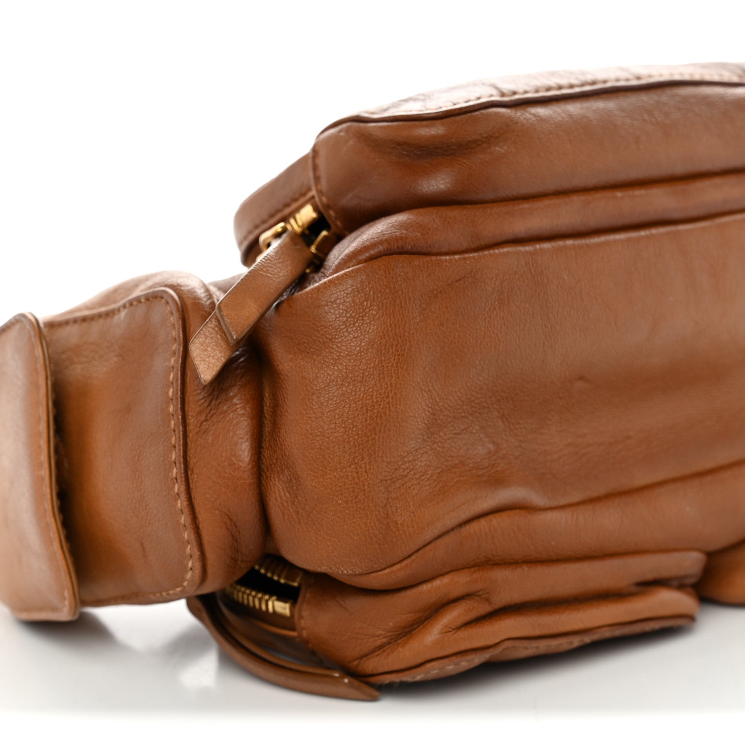 Nappa Multi Pocket Hobo Caramel