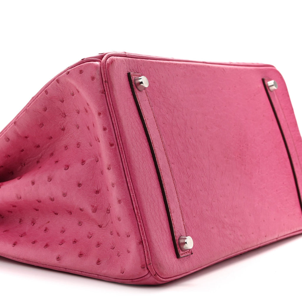 Ostrich Birkin 35 Fuchsia