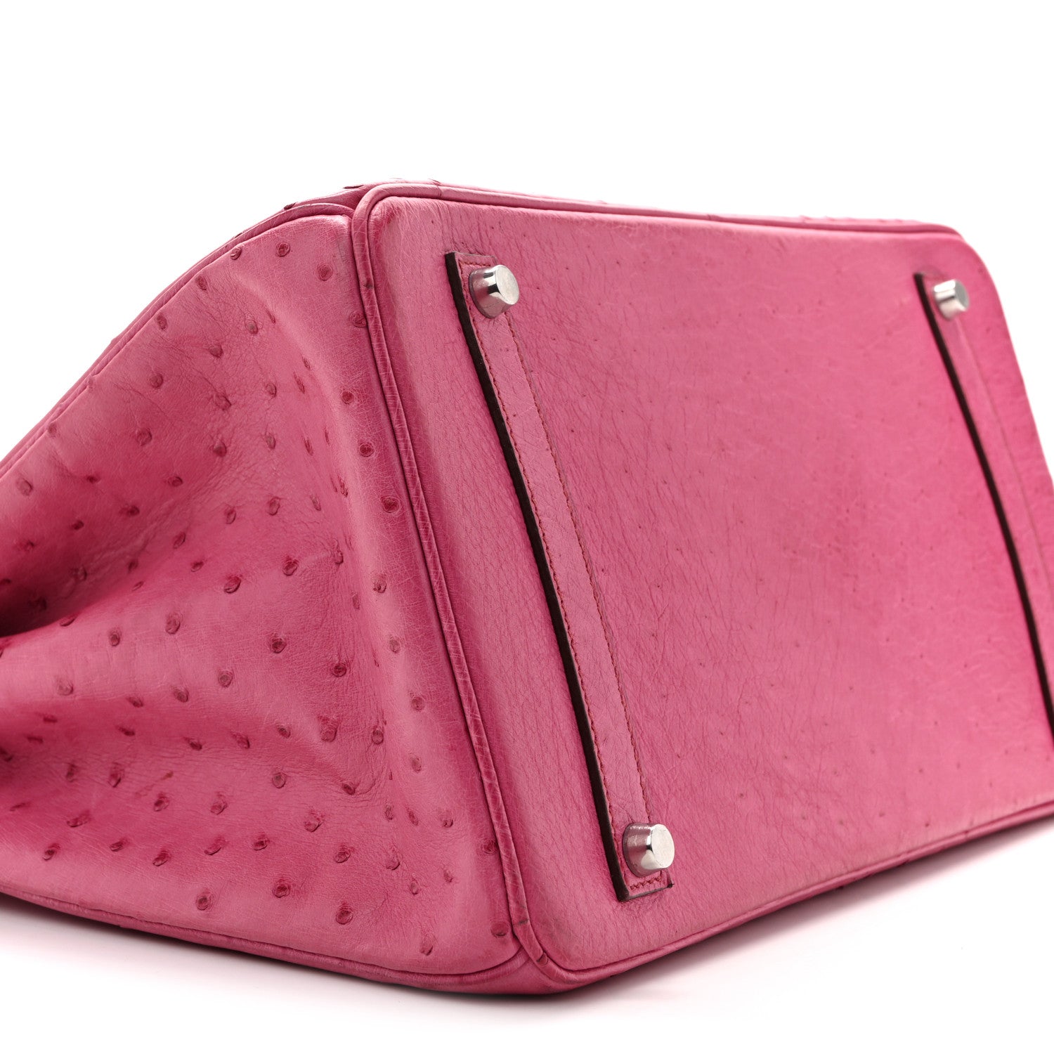 Ostrich Birkin 35 Fuchsia