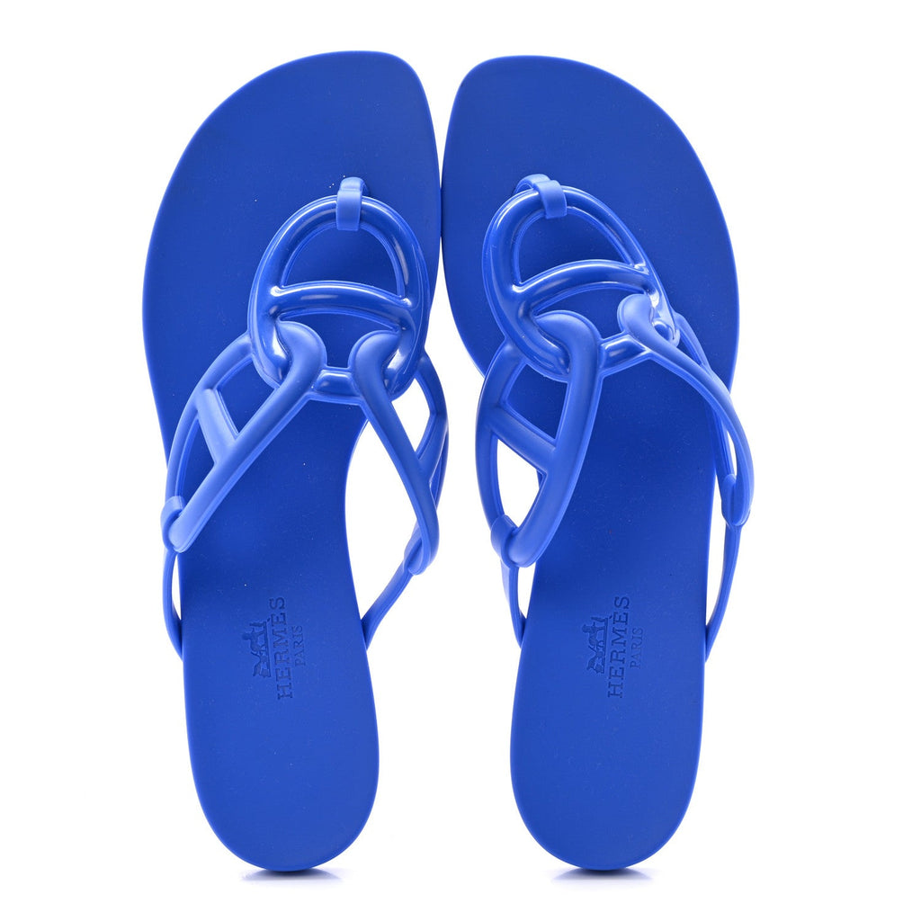 Rubber Womens Egerie Sandals 38 Bleu Outremer