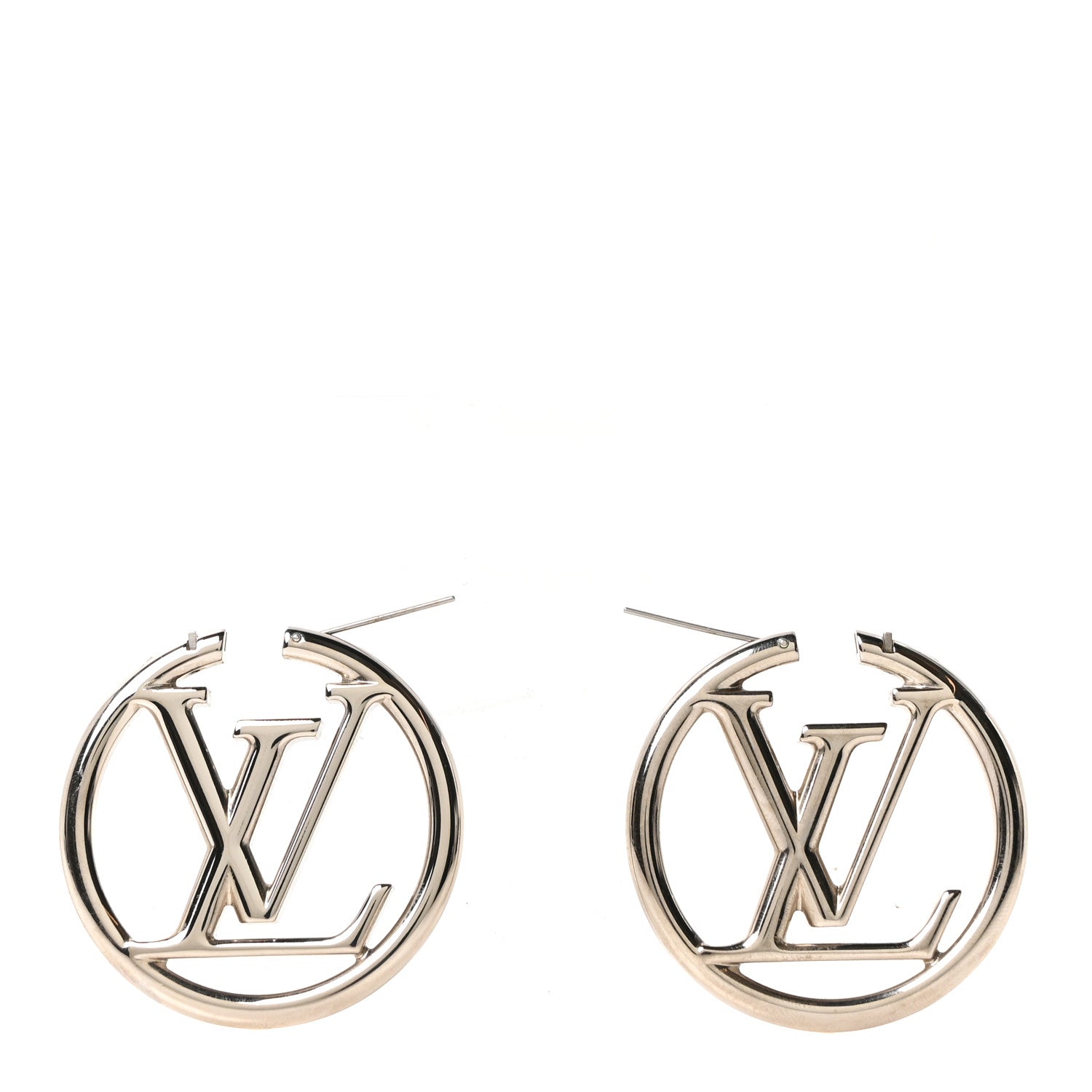 Palladium Louise Hoop Earrings Silver