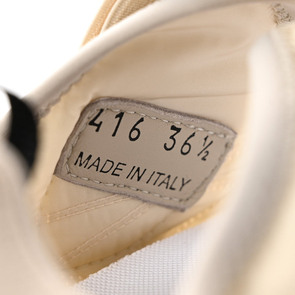 Technical Fabric Suede Womens Tyre Ballerina Flats 36.5 Ivory