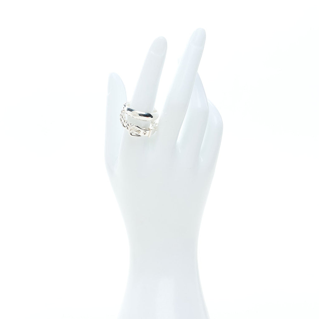 Sterling Silver MM Boucle Selier Inflexible Ring 57 8