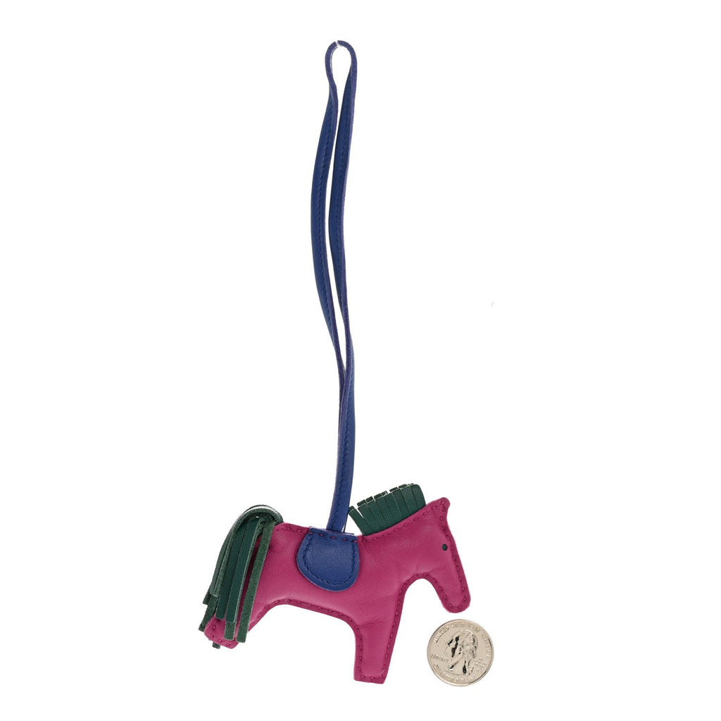 Milo Lambskin Grigri Rodeo Horse Bag Charm PM Rose Pourpre Bleu Electrique Malachite