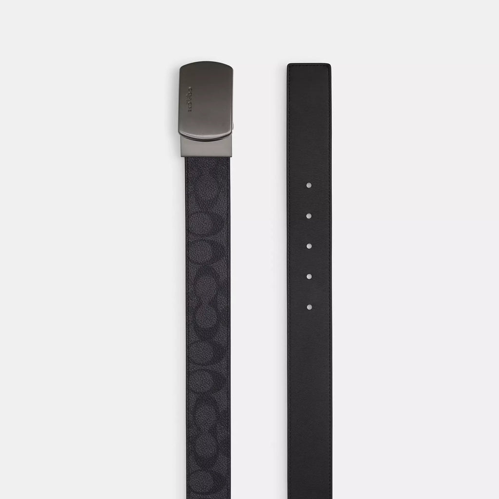 Coach Outlet Plaque Buckle Cut To Size Reversible Belt, 38 Mm