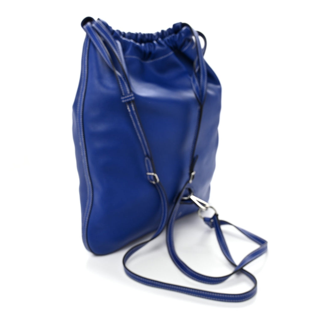Cheri Calfskin Bridado Backpack Bleu Electrique