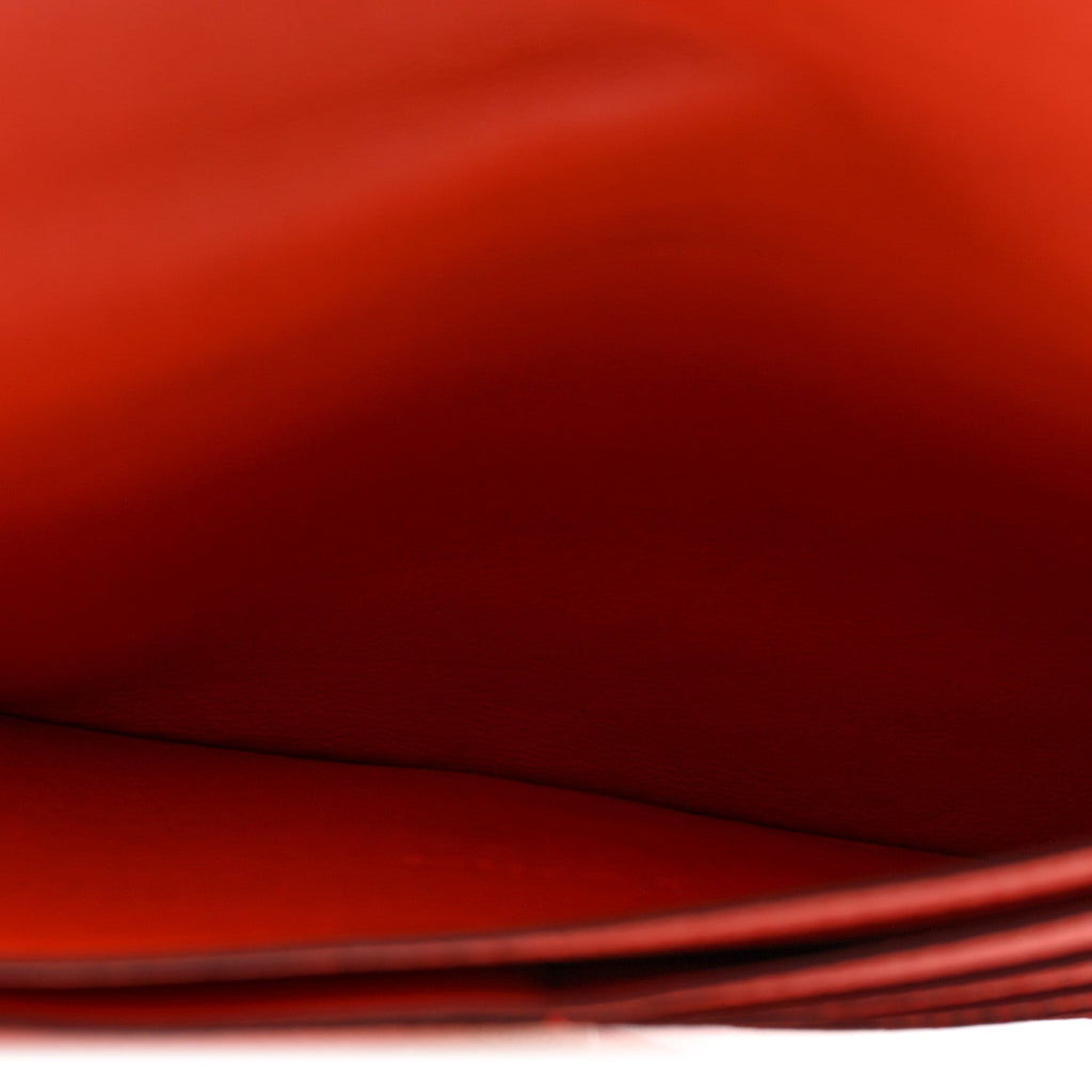 Togo Dogon Recto Verso Wallet Orange Poppy Rose Candy