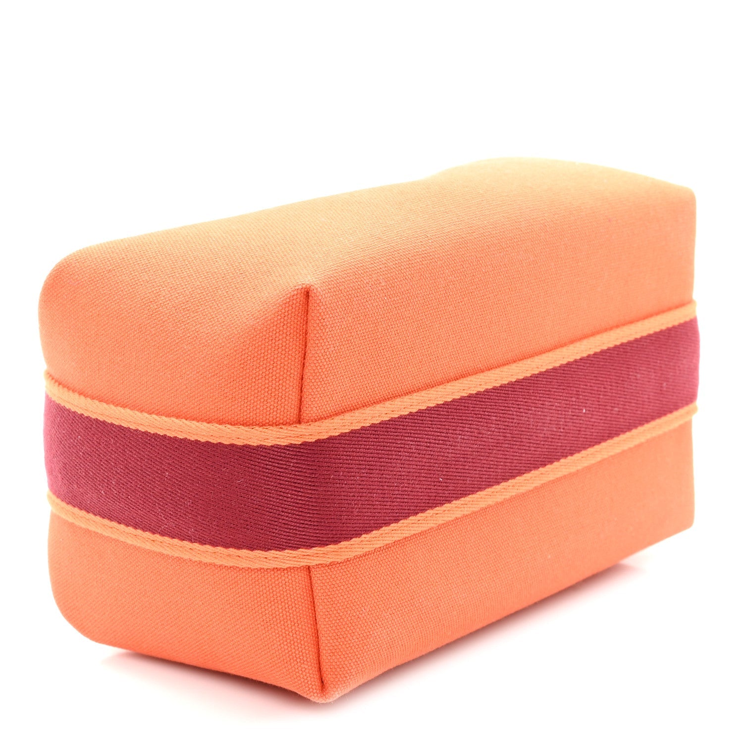 Canvas Small Bride-A-Brac Pouch Orange Burgundy