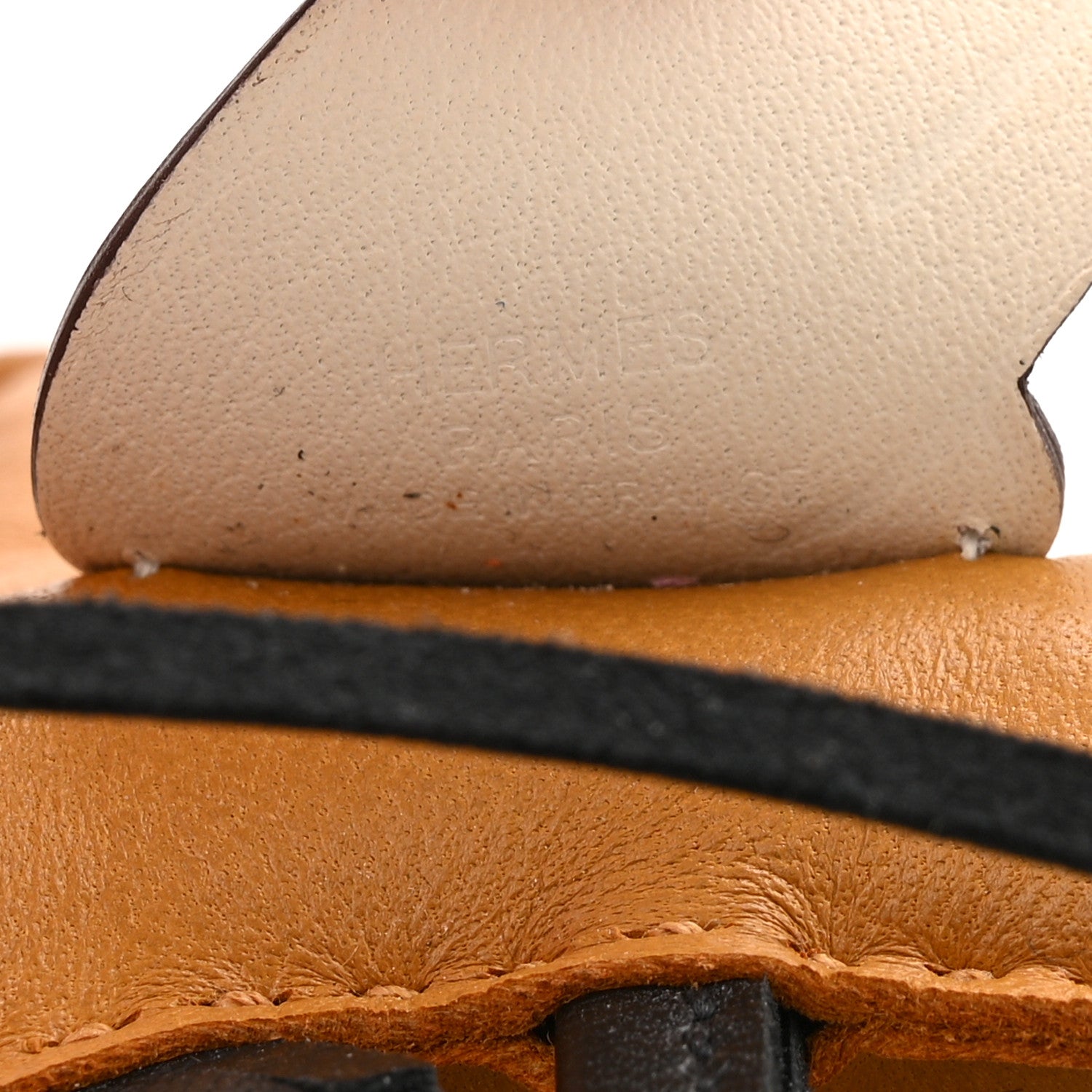 Milo Lambskin Grigri Rodeo Pegase Horse Bag Charm PM Sesame Black Nata