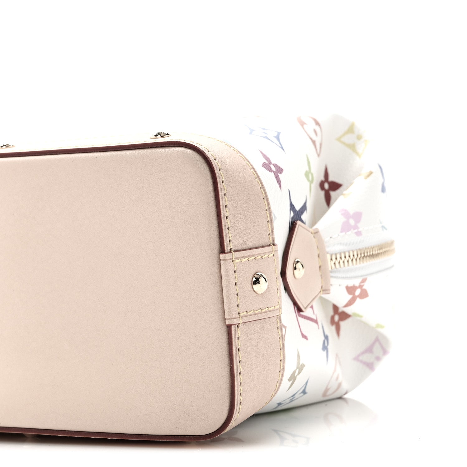 LV x TM Monogram Multicolor Cosmetic Pouch GM White