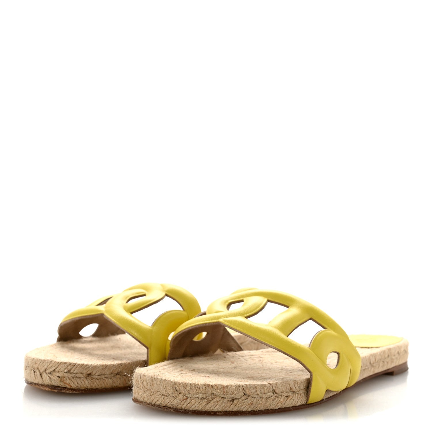 Nappa Famosa Espadrille Sandals 40 Jaune Curcuma