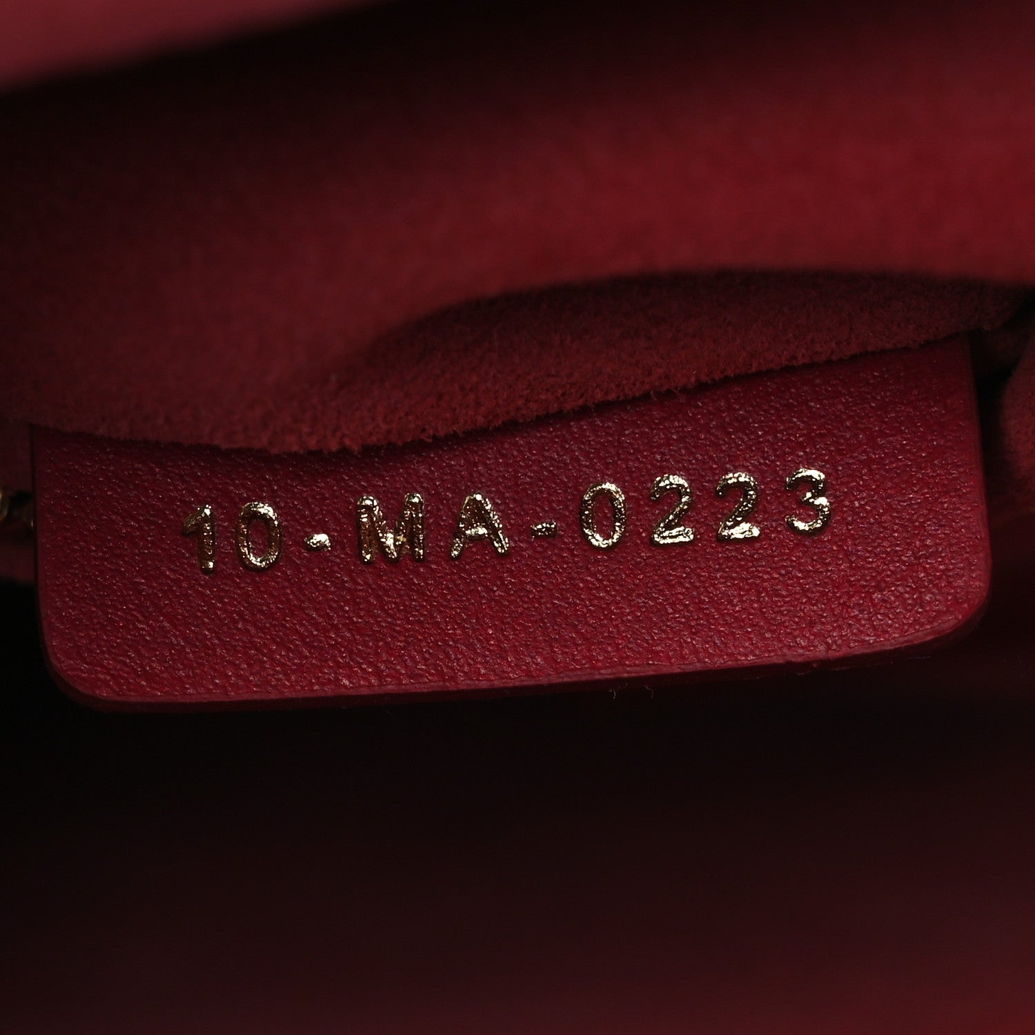 Lambskin Cannage Small My ABCDior Lady Dior Red