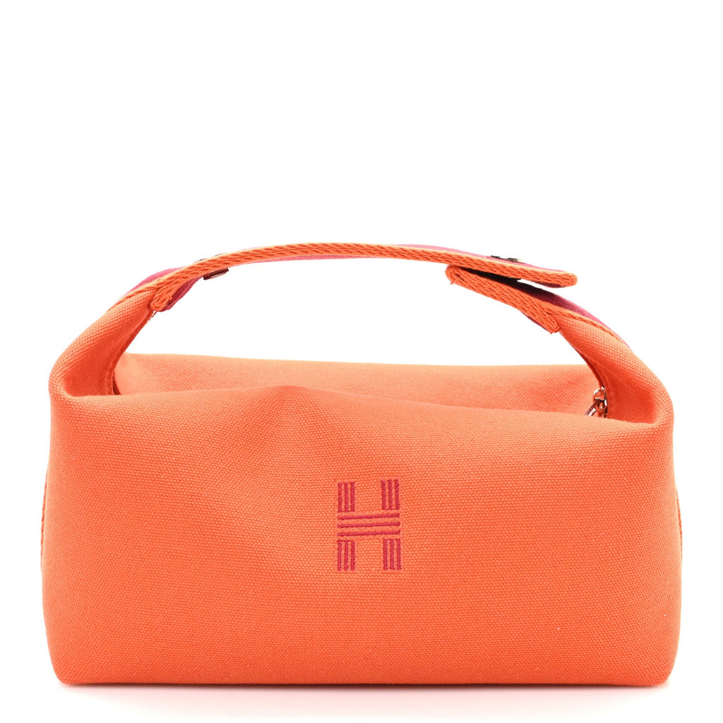 Canvas Small Bride-A-Brac Pouch Orange Burgundy