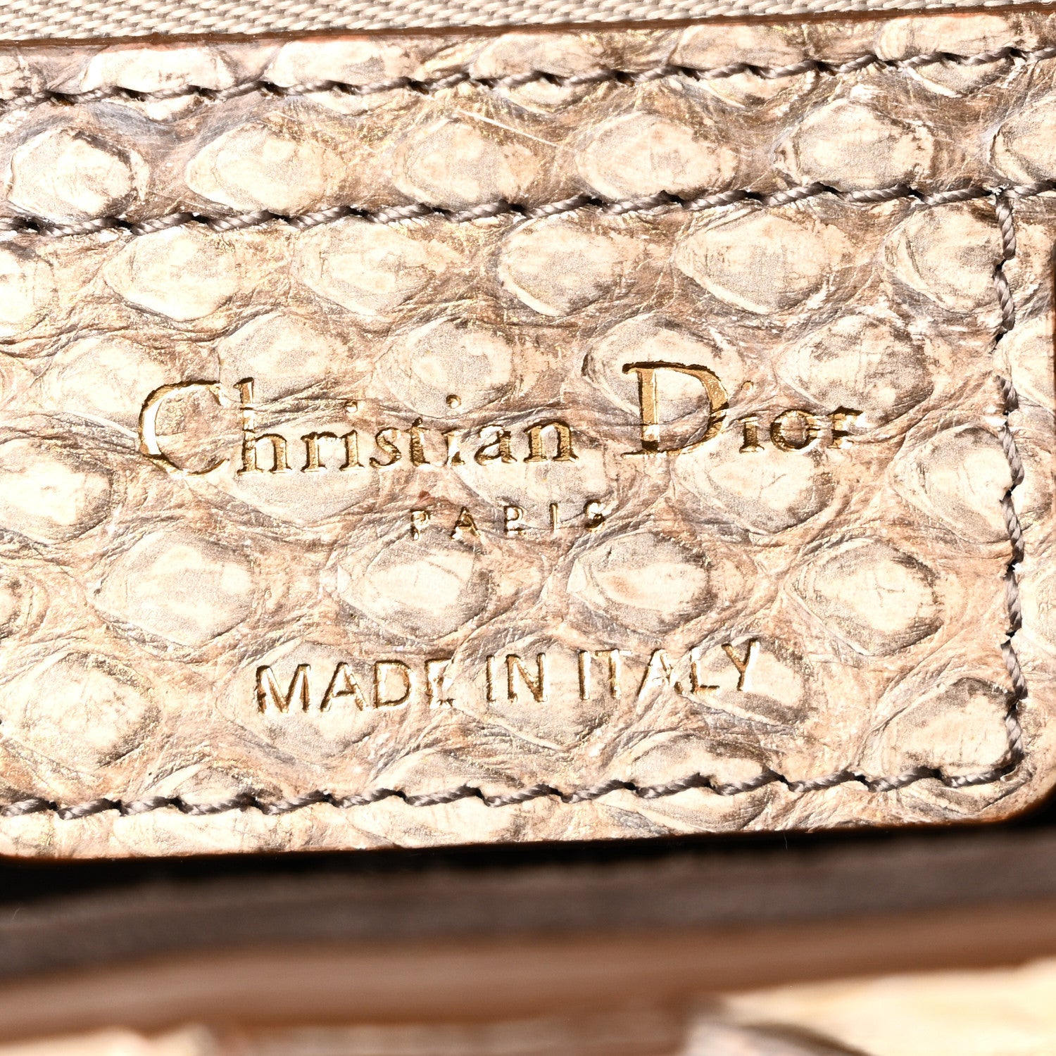 Metallic Snakeskin Saddle Bag Gold Multicolor