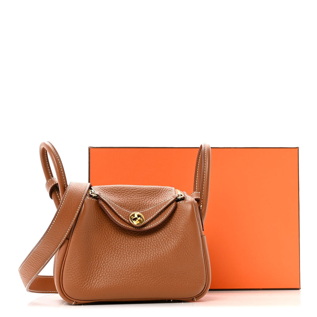 Taurillon Clemence Mini Lindy 20 Gold