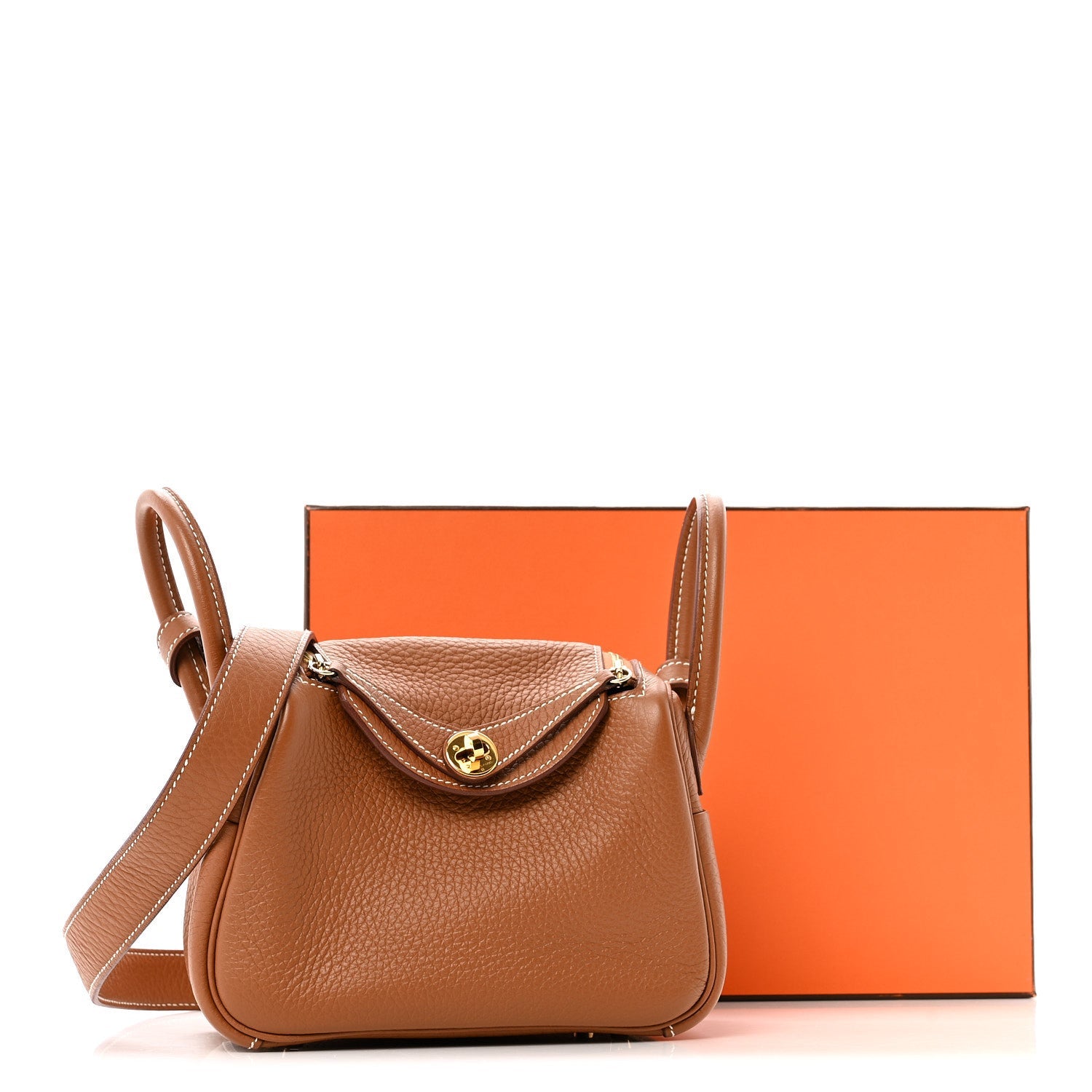 Taurillon Clemence Mini Lindy 20 Gold