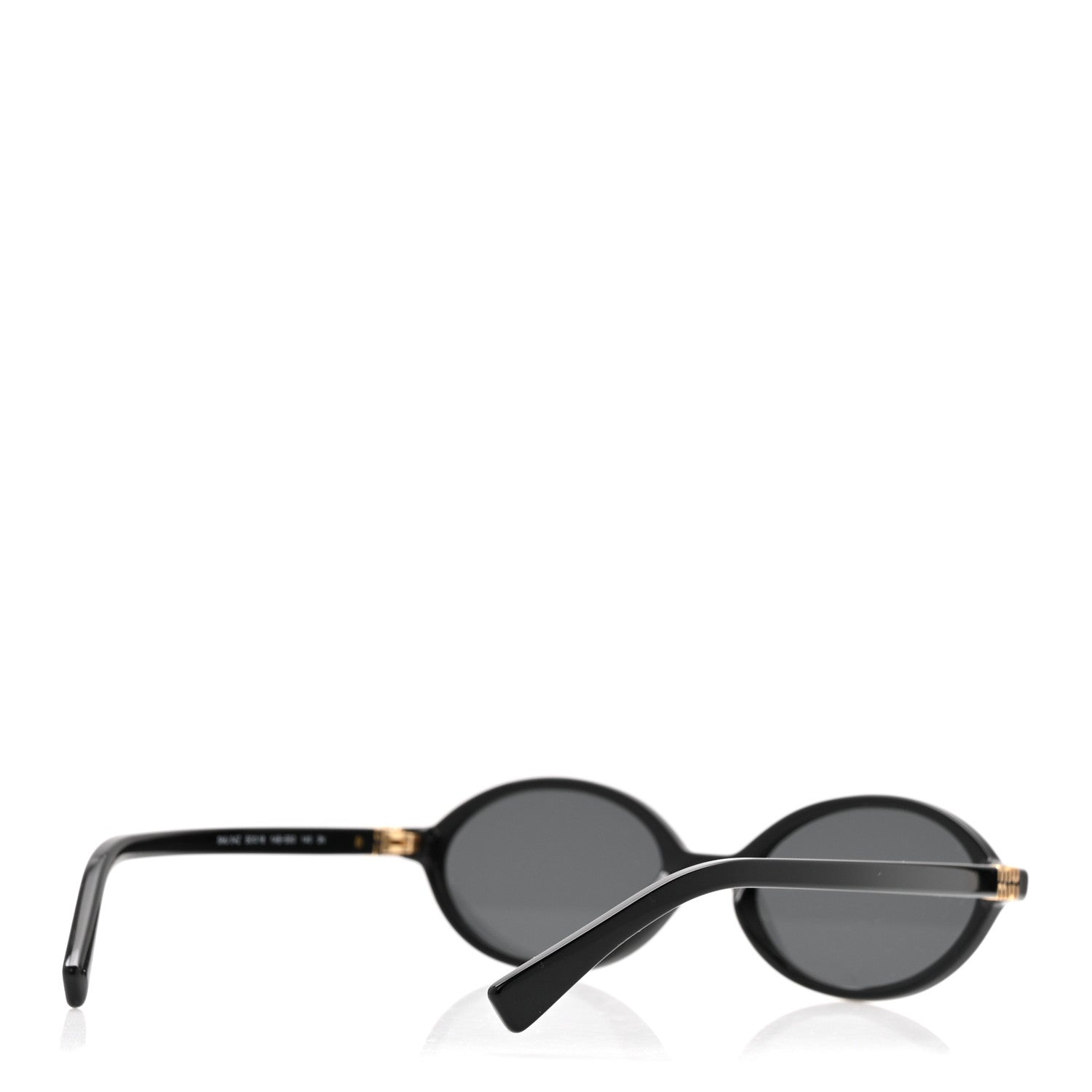 Acetate Oval Regard Sunglasses SMU04Z Black