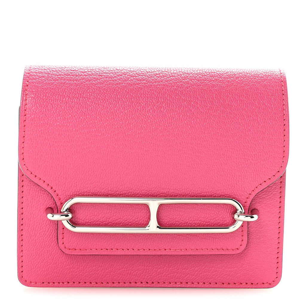 Chevre Mysore Roulis Slim Wallet Rose Shocking