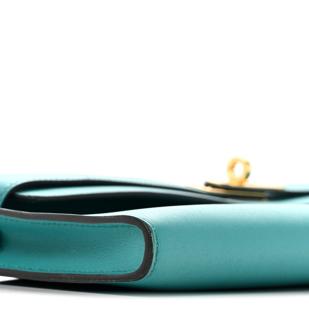 Swift Kelly Cut Clutch Pochette Vert Verone