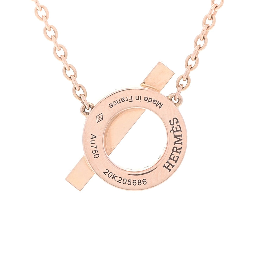 18K Rose Gold Green Sapphire Finesse Pendant Necklace
