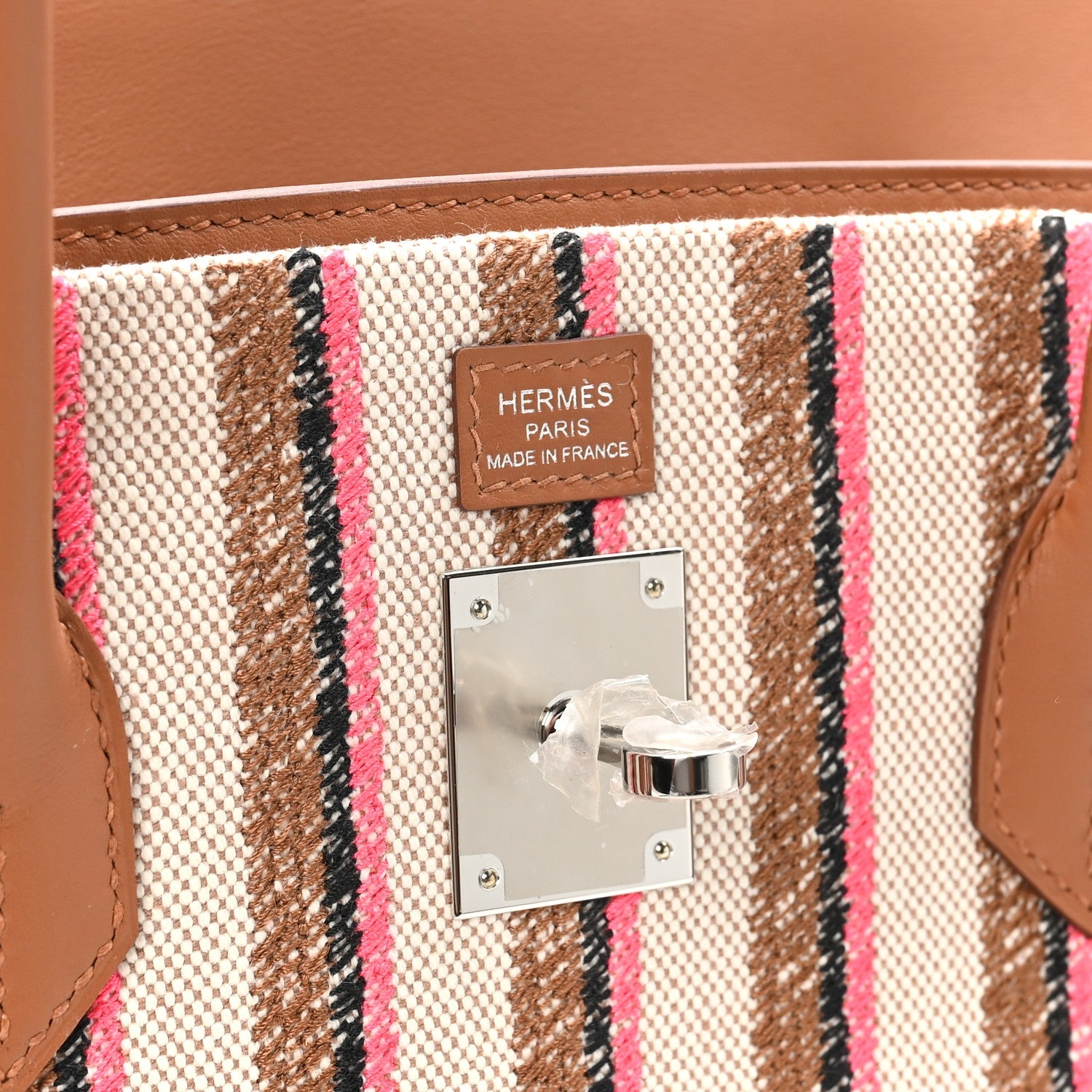 Toile Swift Broderie Shoulder Birkin Light 39 Gold Fauve Rose Pop Black