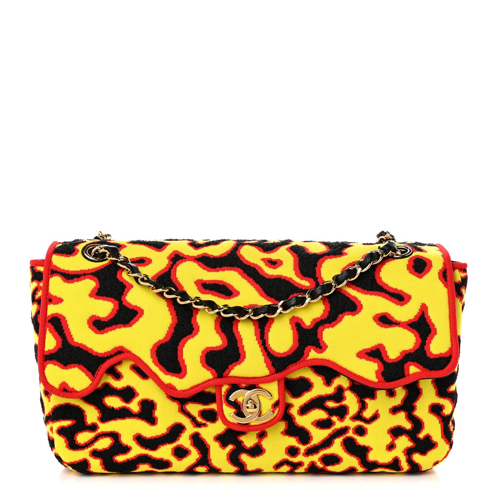 Mixed Fibers Magma Maxi Flap Yellow Black Red