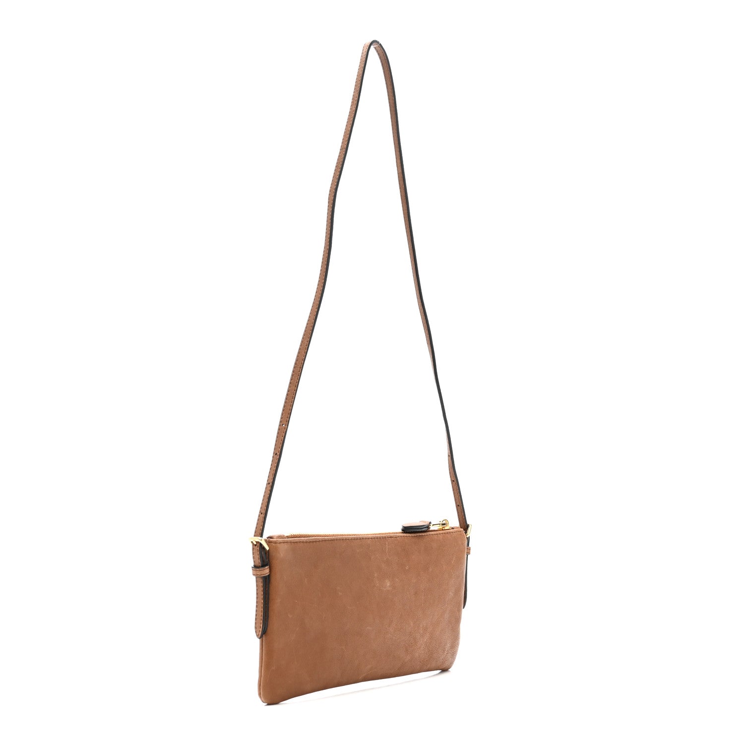 Nappa Aviator Mini Flat Pouch Rovere