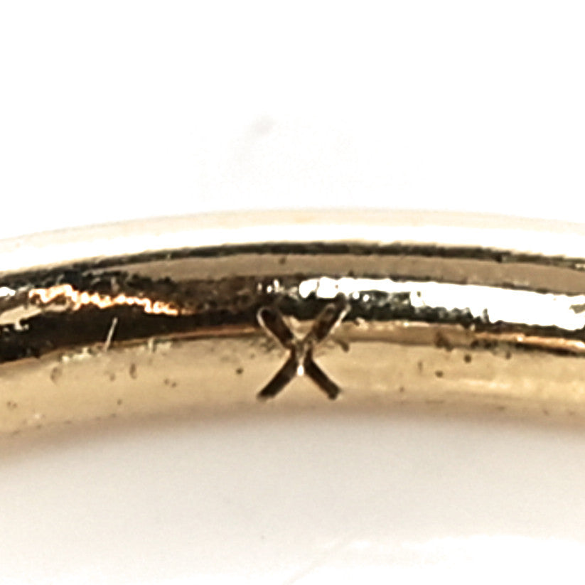 Metal CD Sphere Ring 52 6 Gold Silver