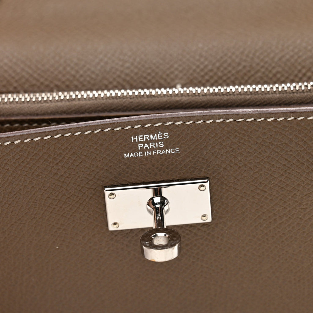 Epsom Kelly Wallet To Go Etoupe
