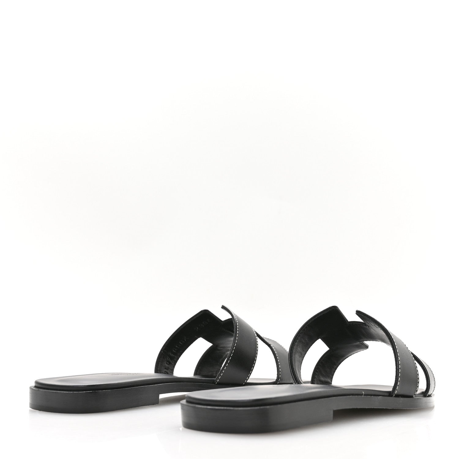 Box Calfskin Oran Sandals 36.5 Black