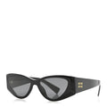 Acetate Cat Eye Sunglasses SMU 06Y Black Ardesia