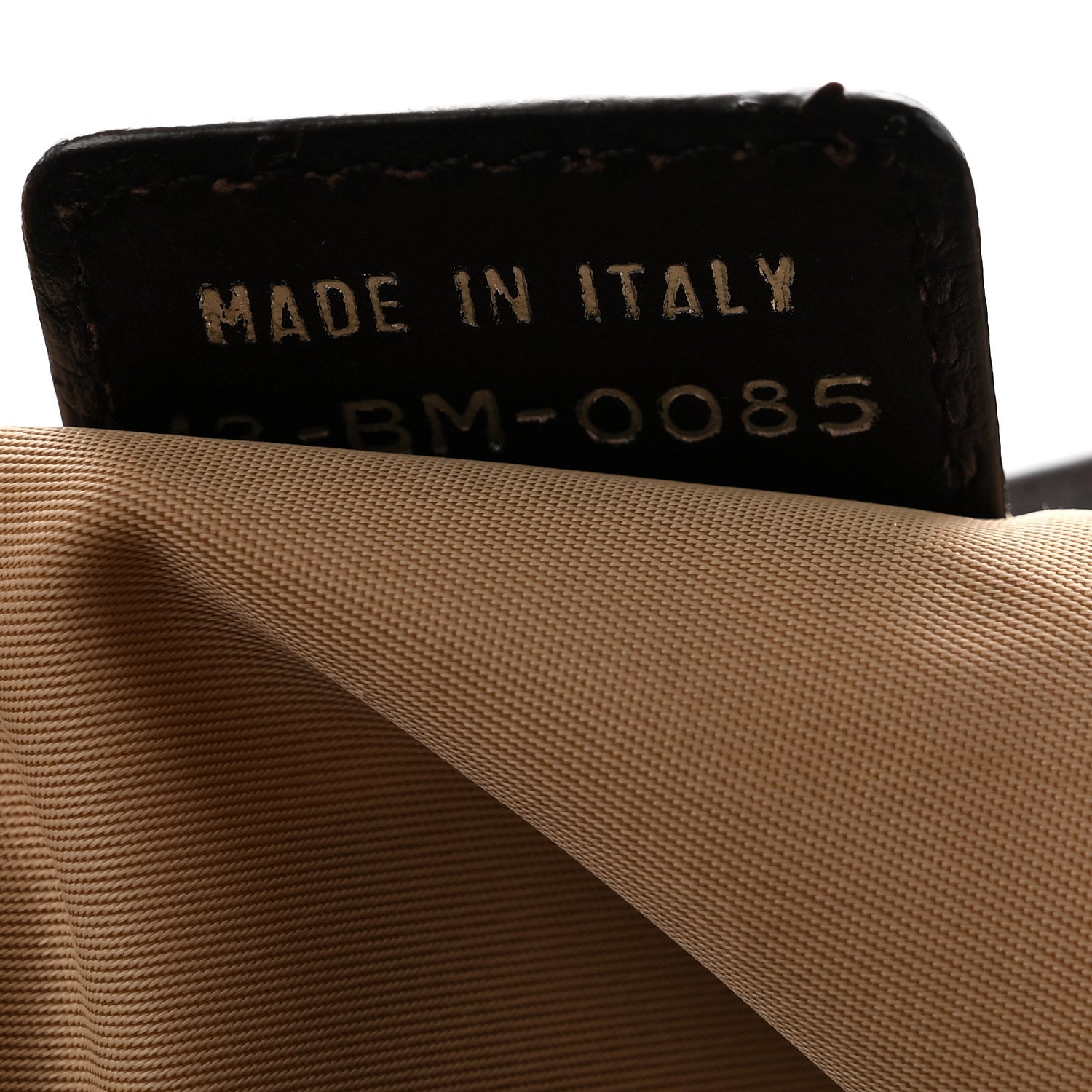 Monogram Pocket Satchel Brown Beige