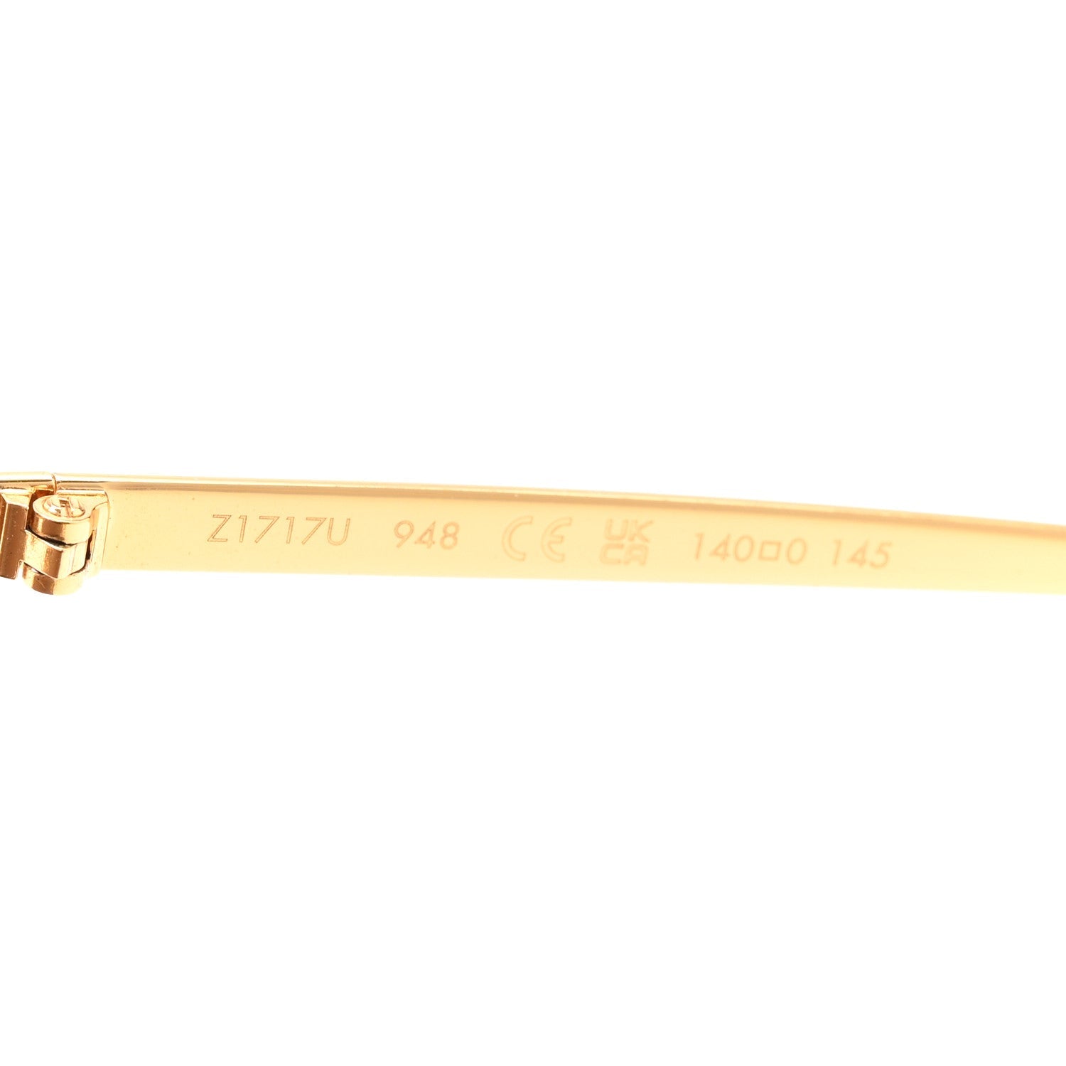 Metal LV Golden Mask Sunglasses Z1717U Gold