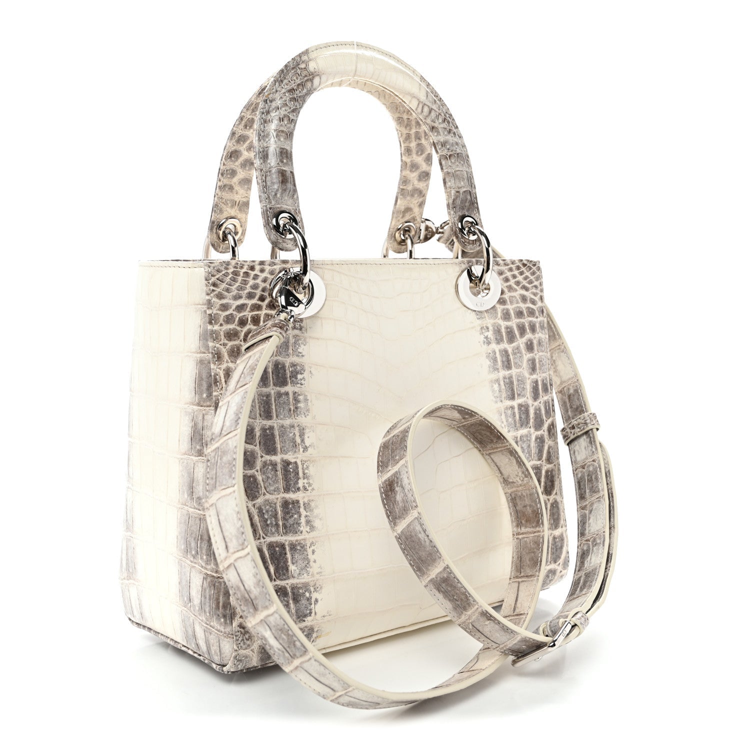 Niloticus Crocodile Himalaya Medium Lady Dior Latte