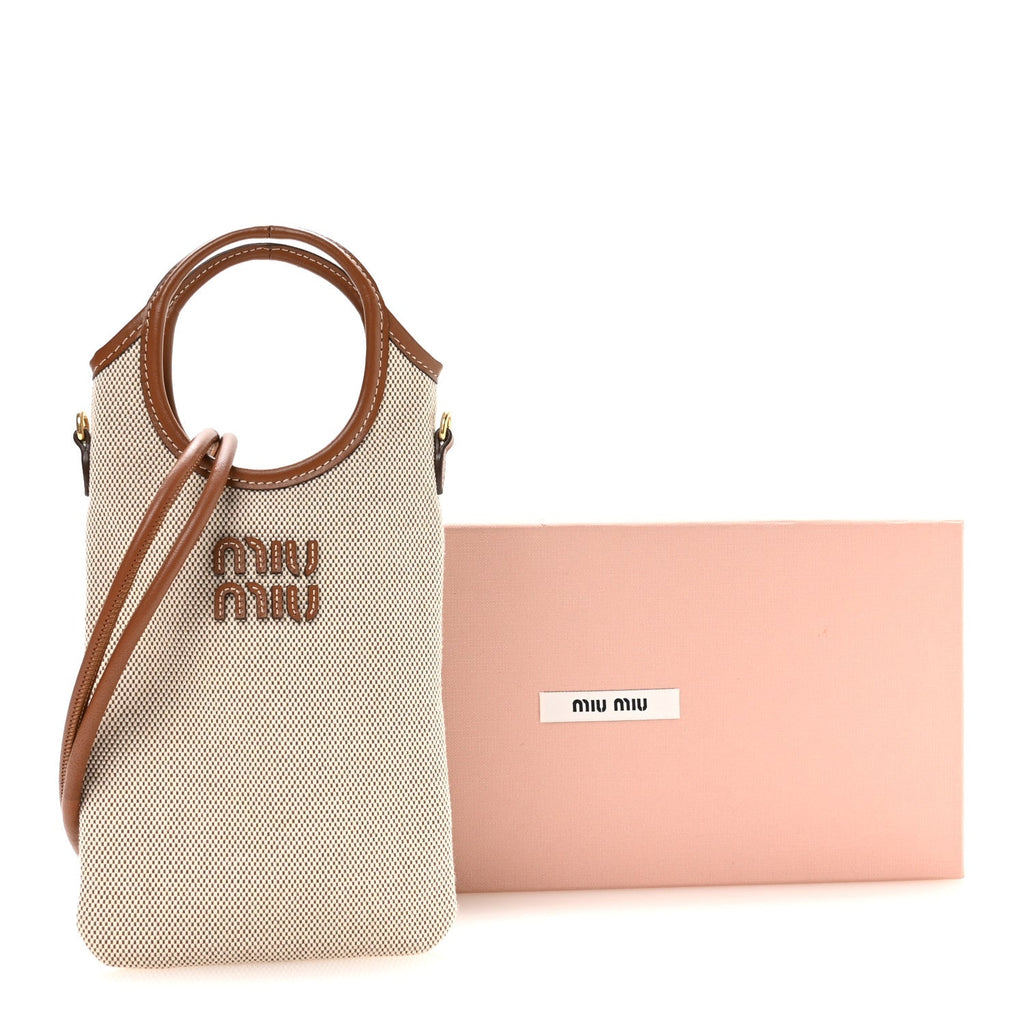 Canvas Ivy Smartphone Case Beige Brandy