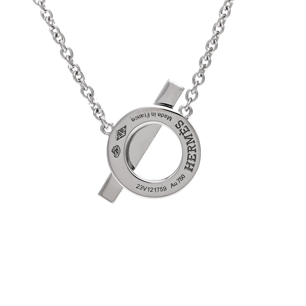18K White Gold Diamond Finesse Pendant Necklace