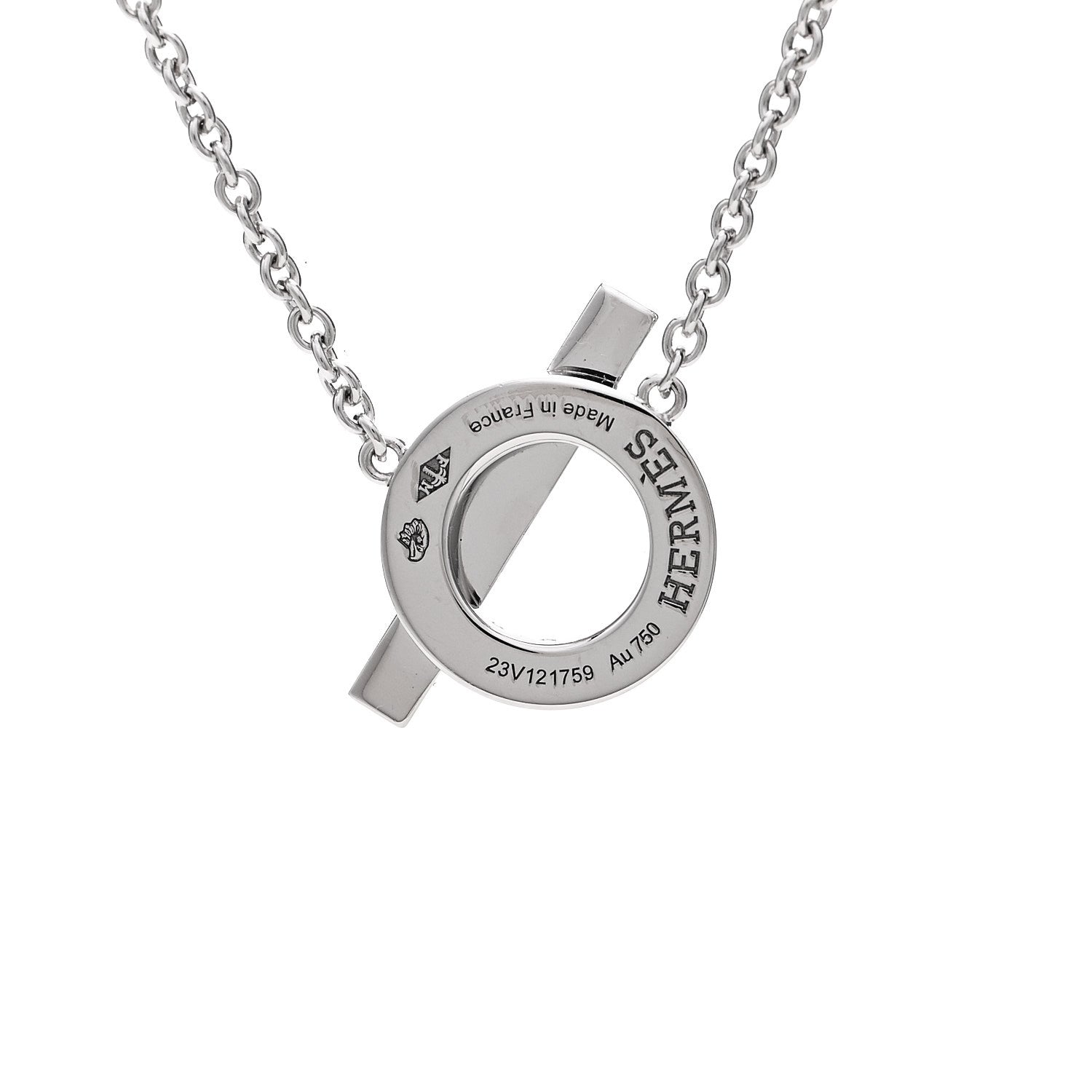 18K White Gold Diamond Finesse Pendant Necklace