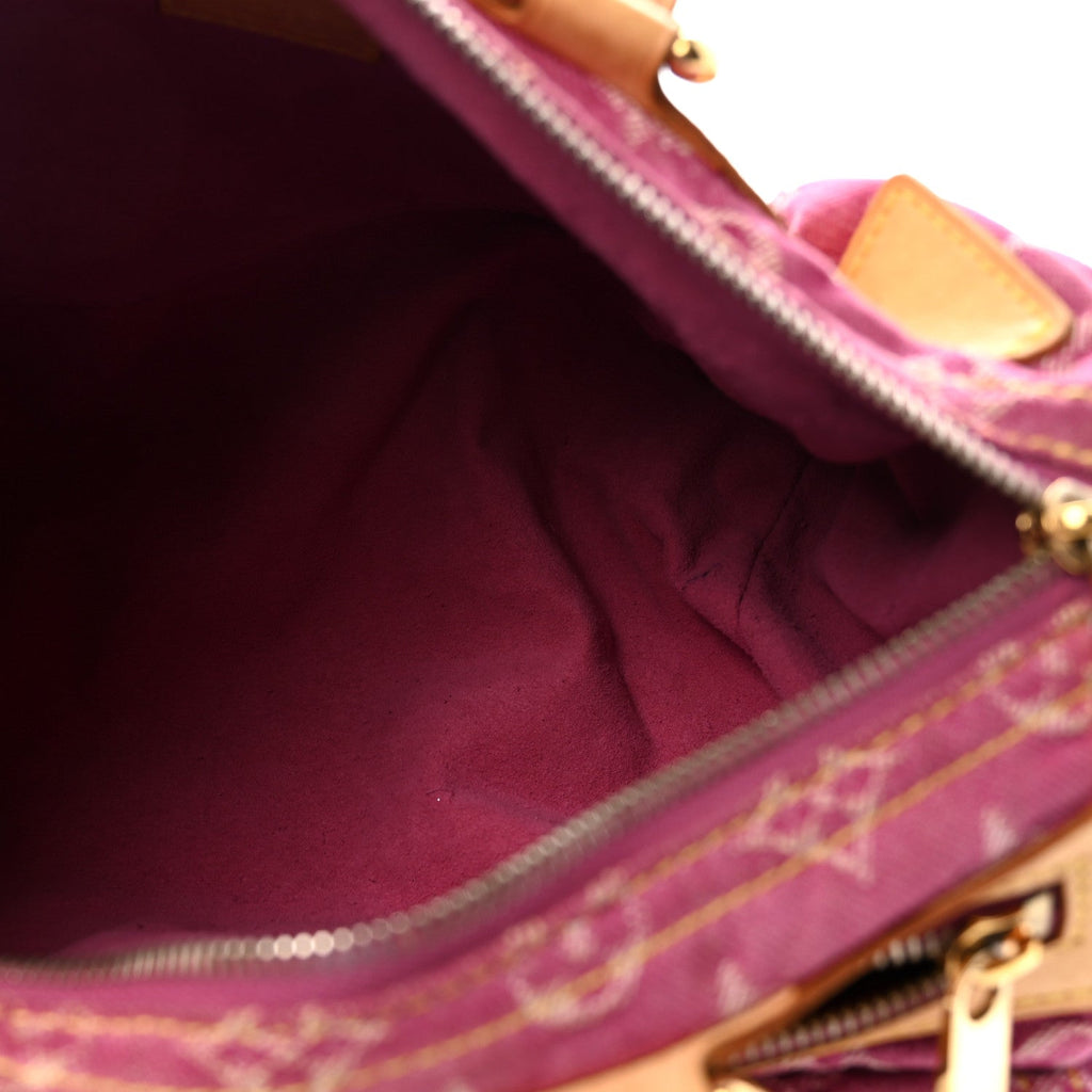 Monogram Denim Neo Speedy Fuchsia