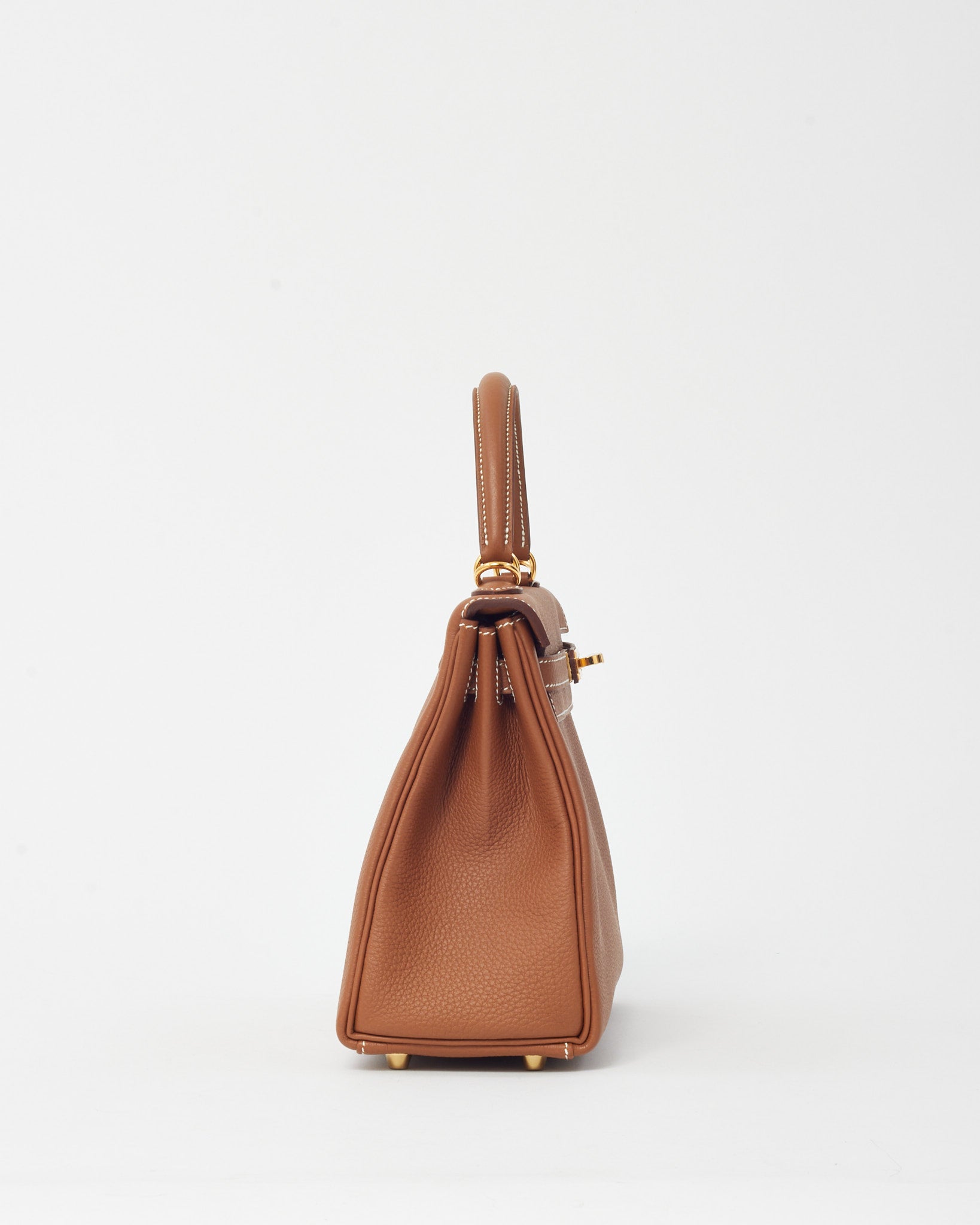 Hermès Gold Togo Leather Kelly Retourne 25 GHW