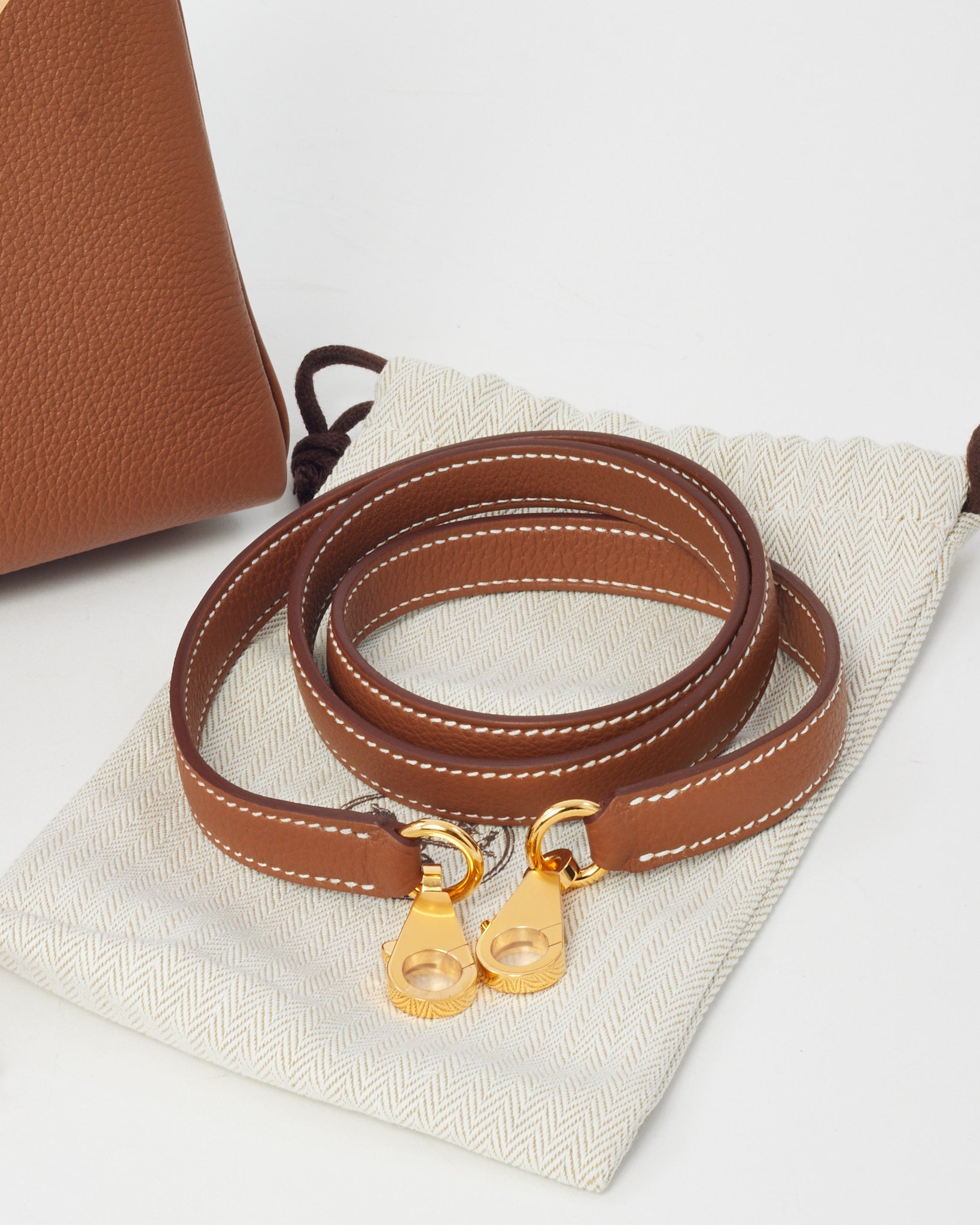 Hermès Gold Togo Leather Kelly Retourne 25 GHW