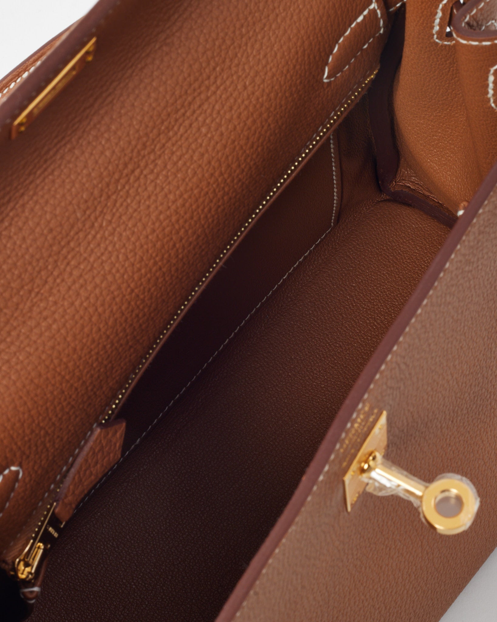 Hermès Gold Togo Leather Kelly Retourne 25 GHW