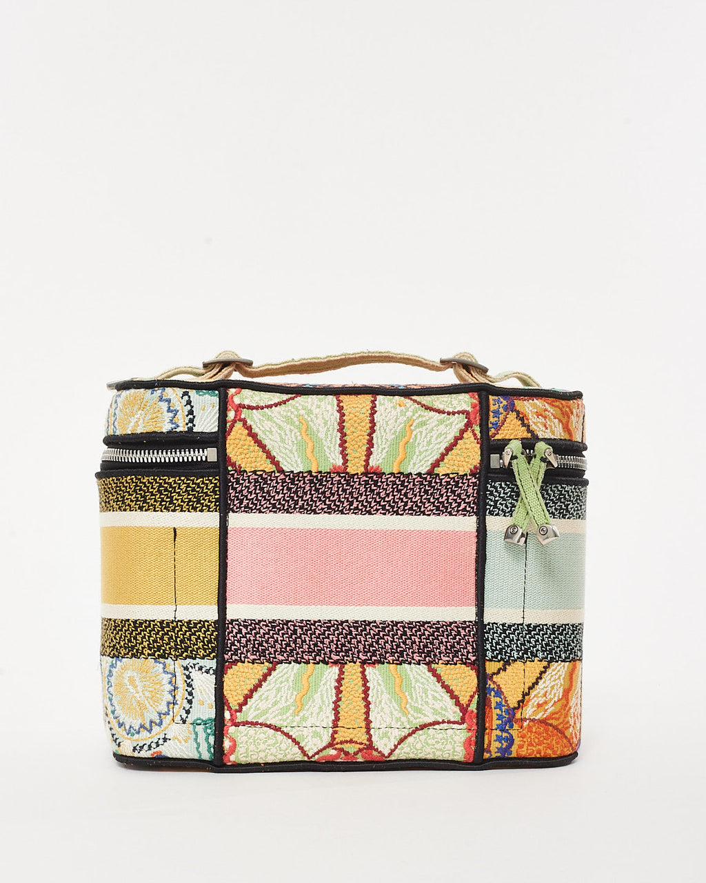 Dior Pink Multi Embroidered Canvas Dior In Lights Diortravel Vanity Case