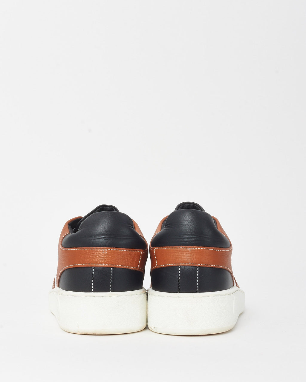 Hermès Men's Tan/White/Black Leather Free Sneakers - 40M EU /7M US/9W US